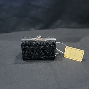 MINI Black Beaded Clutch